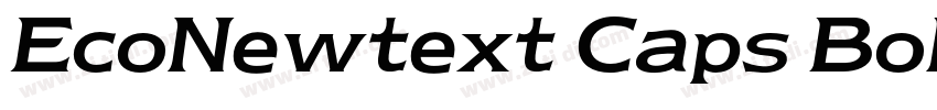EcoNewtext Caps Bold字体转换